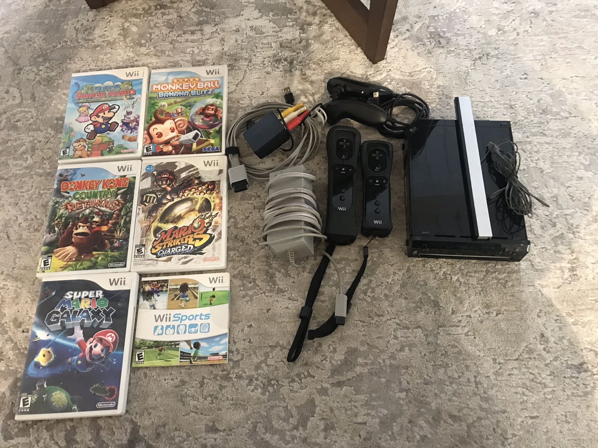 Wii System With Games