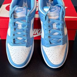Brand New Nike UNC Dunks Size 8.5 Men’s 