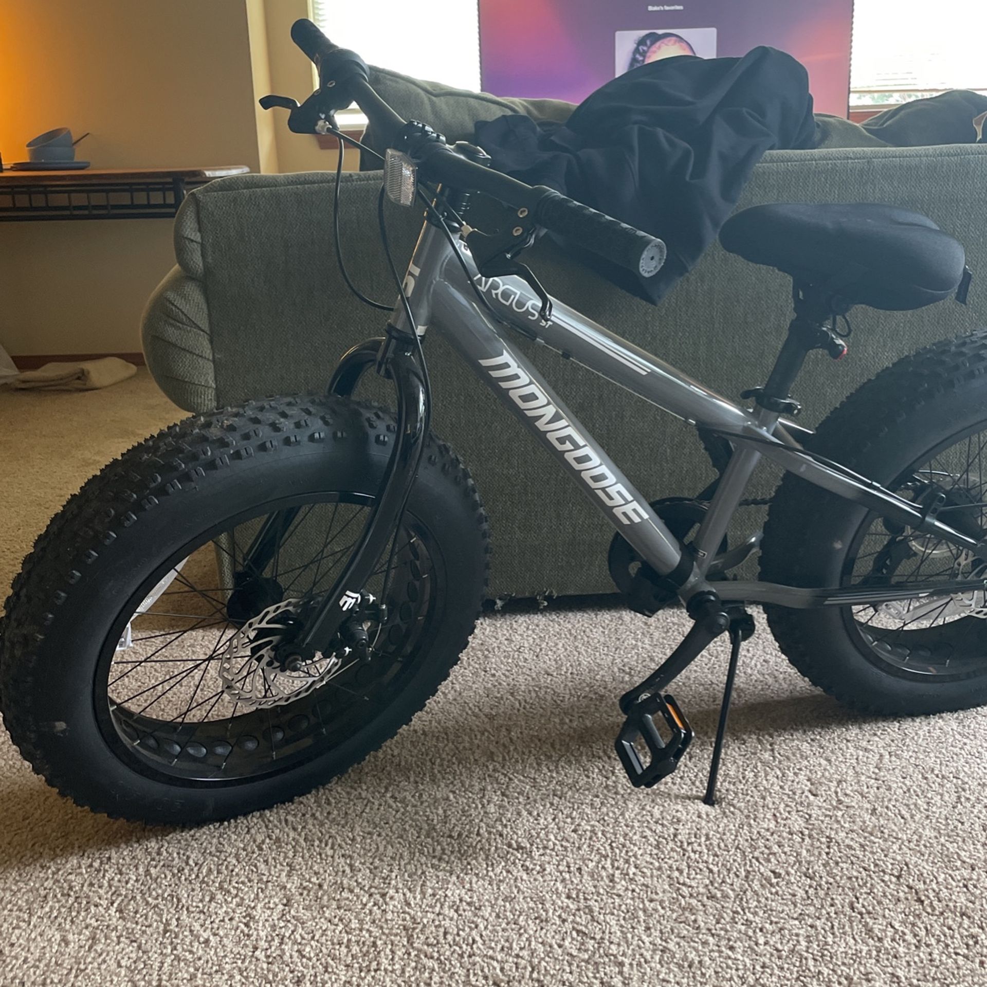 Mongoose Argus ST & Trail Adult/youth Fat Tire Mountain Bike 11-19 Inch Aluminum Hard tail Frame