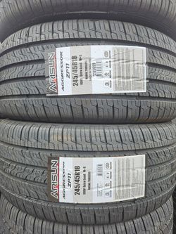 245-45-18 !!! ARISUN AGGRESSOR A/S !!! $320 LAS 4 LLANTAS MONTADAS Y BALANCEO INCLUIDO 👌