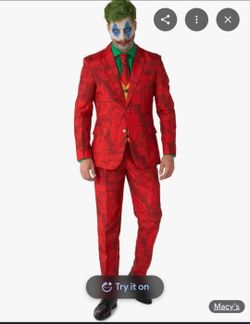 Joker Halloween Costume Suit Set