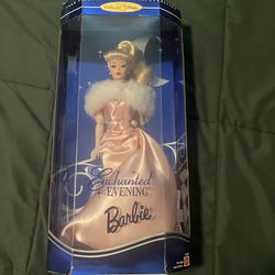 Beautiful Vintage Enchanted Evening Barbie Doll In Box. Brunette Hair