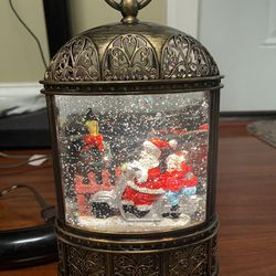 Musical Christmas Bird Cage Lantern 