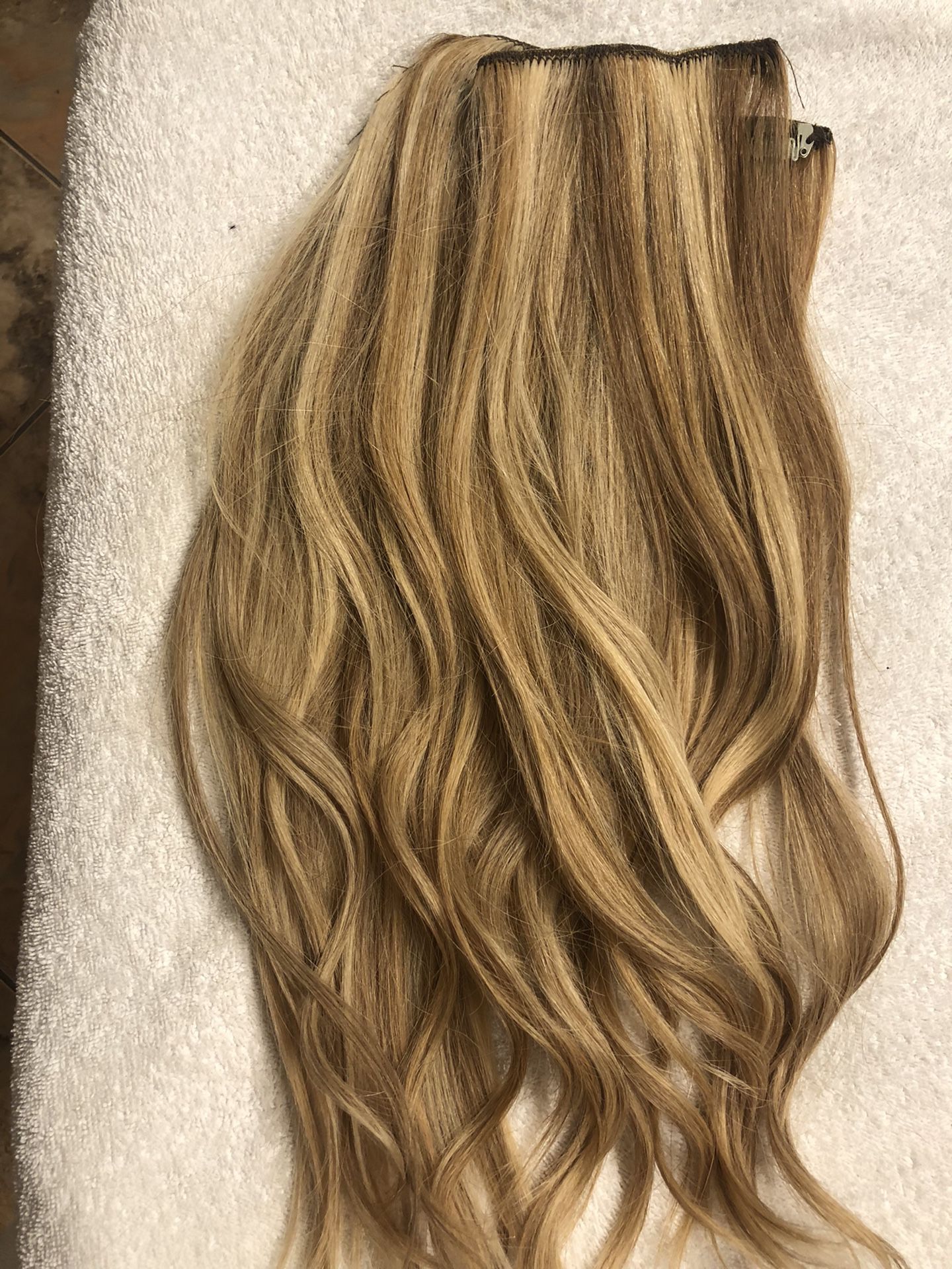 Real Hair Clip On Extension  18 “ Long