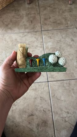 Golf Business Card Holder and pen