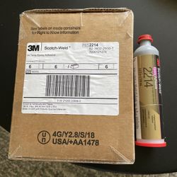 3M™ Scotch-Weld™ Epoxy Adhesive 2214 Hi-Temp, Gray, 6 fl oz Cartridge, 6/case
