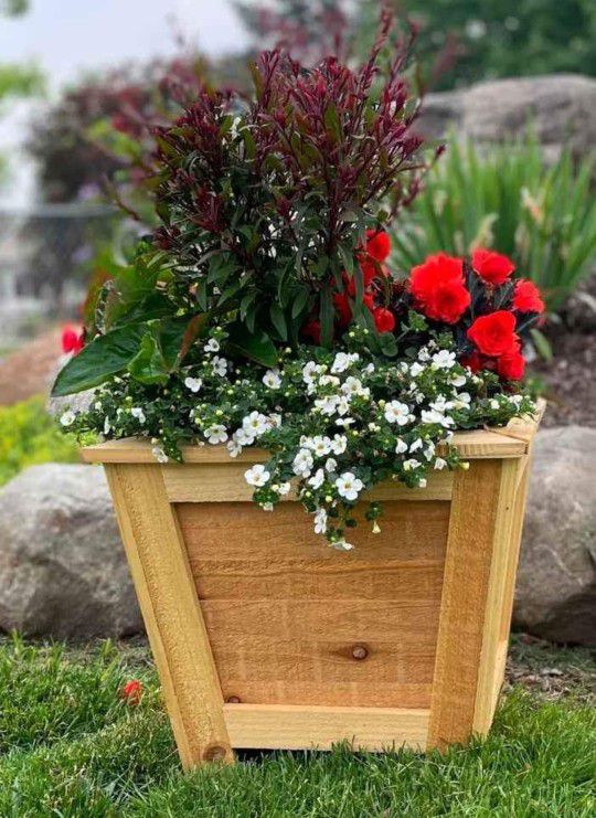 Solid Cedar Planter Box
