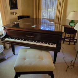 Vintage 1917 Mason & Hamlin - Mahogany Type B 5'4 Baby Grand Piano w/o bench.  All info on the video and pic   Only seriously buyer