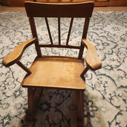 solid wood American childschilds rocker