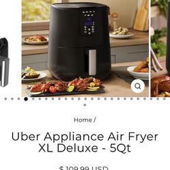 Uber Appliance Air Fryer XL Deluxe - 5Qt