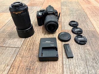 Nikon D3100 DSLR Camera Bundle + 2 Nikon Lenses & Accessories