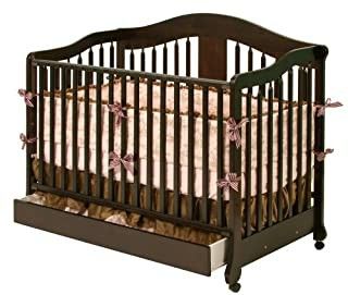 Stork Craft Rochester Stages Crib with Drawer - Espresso