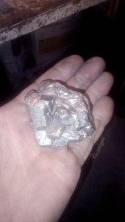 Jar Of Pyrite Gold And 3 Big Stones With Gold And Pirate