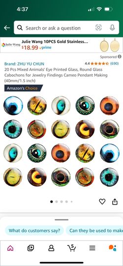 Printed Animal Eyes