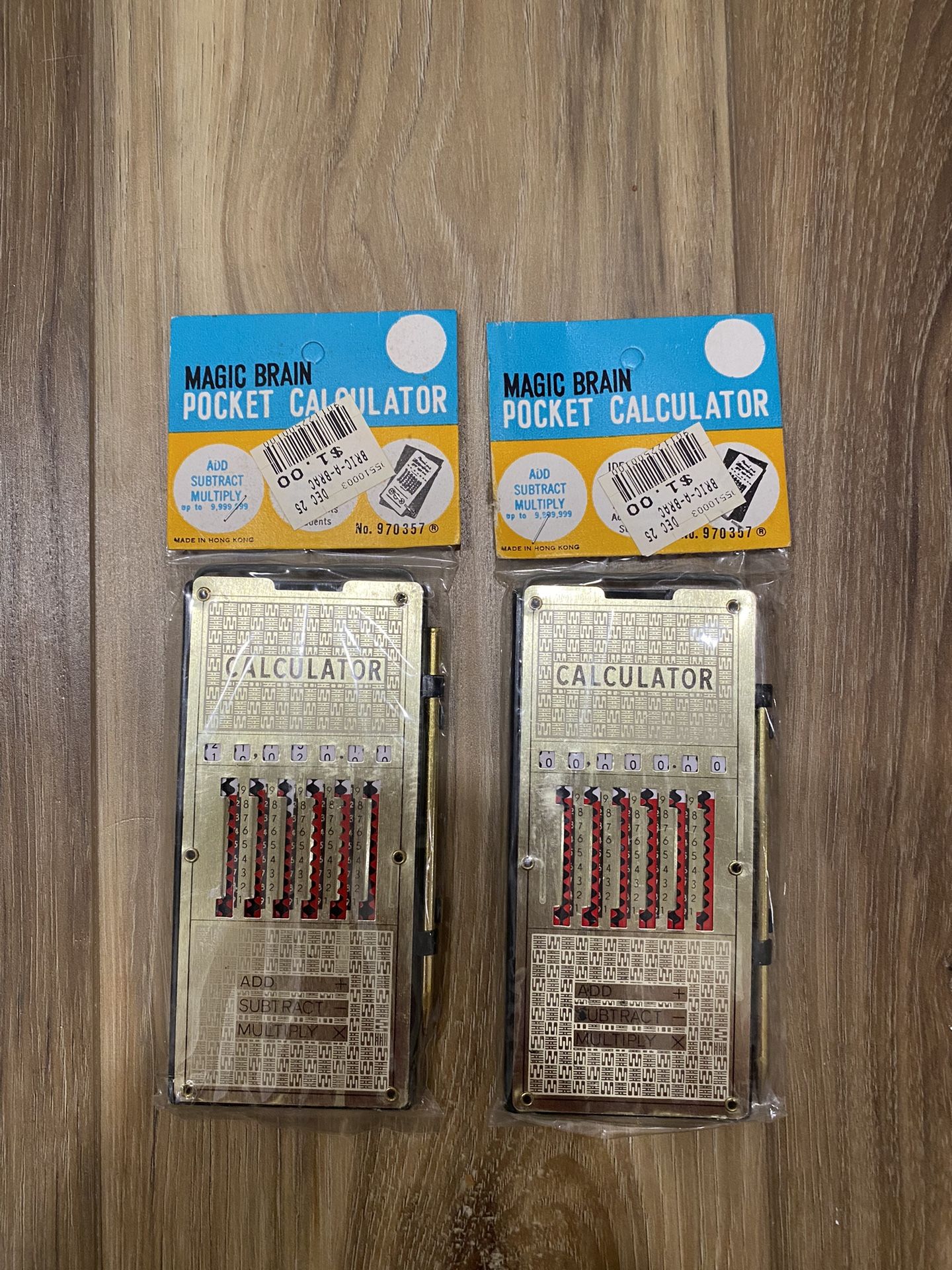 Vintage Pocket Calculator Magic Brain 1960s