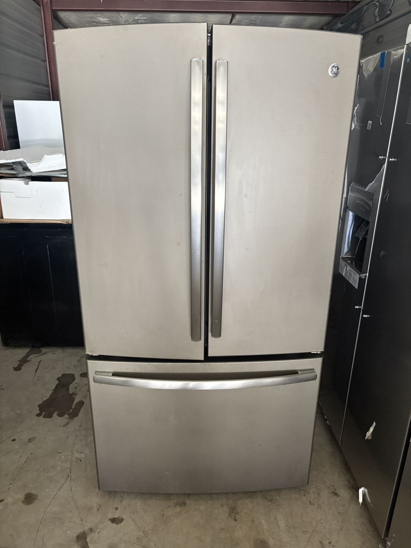Slate French Doors Bottom Drawer Freezer