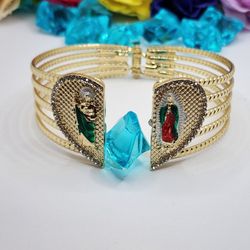 Virgin Mary Saint Jude Bracelet Gold-plated 