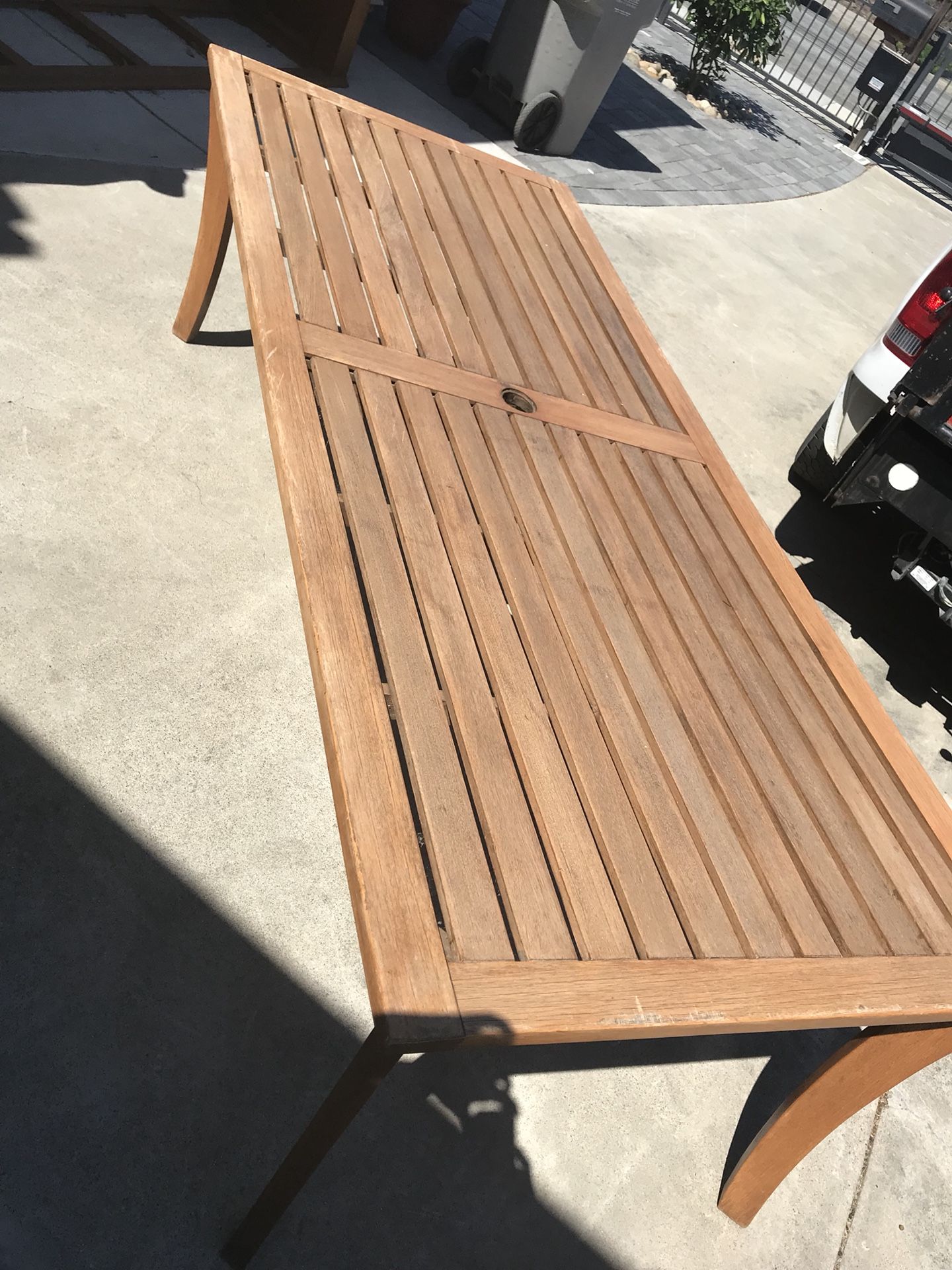Teak Patio Table - Crate & Barrel
