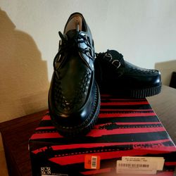 T.U.K. Black Leather Creepers – Men’s 8 / Women’s 10 – NEW in Box