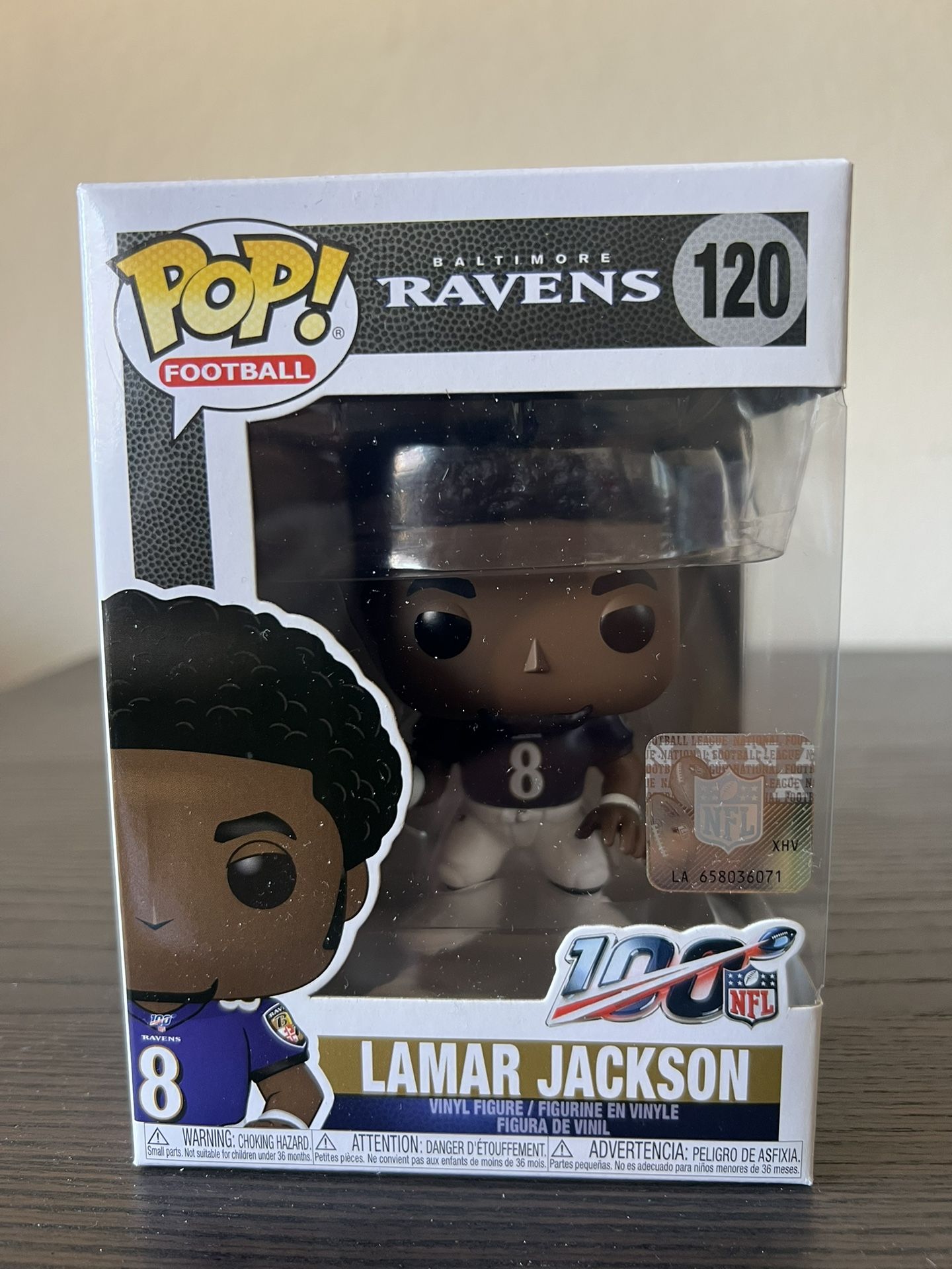 Lamar Jackson Baltimore Ravens Funko Pop #120 NFL Football 100 Years Sports Toys
