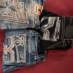 Rock Revival And Salvage Jeans Men