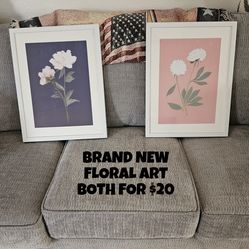SET OF TWO, FLORAL ART, 16X20