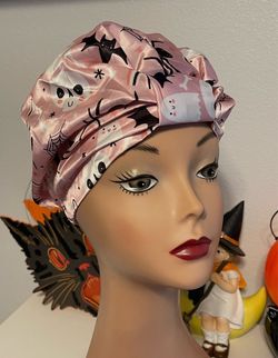Asquith & Somerset scary shower Bath time head hair cap wrap Pink Halloween