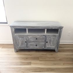 Acacia Wood Cabinet Console Coastal Colors 