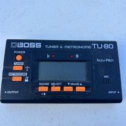 Boss Tu-80 Tuner And Metronome