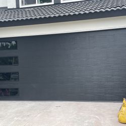 Black Garage Door