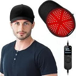 Red Light Therapy for Hair Growth Cordless Red Light Cap & Hat