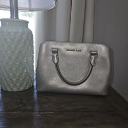 Silver Michael Kors Purse