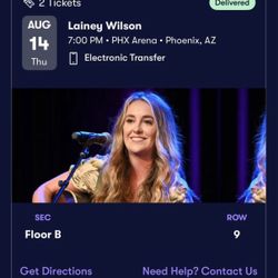 2 Lainey Wilson tickets