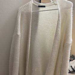 White SHEIN Cardigan 