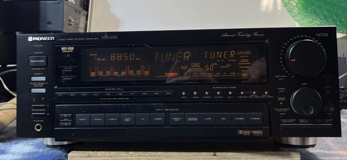 Pioneer VSX-D1S Audio Video Receiver Working Good Condition Read Description