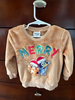 Merry Christmas bluey sweater size 4