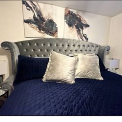 REDUCED PRICE!  BEAUTIFUL CAL KING BED FRAME