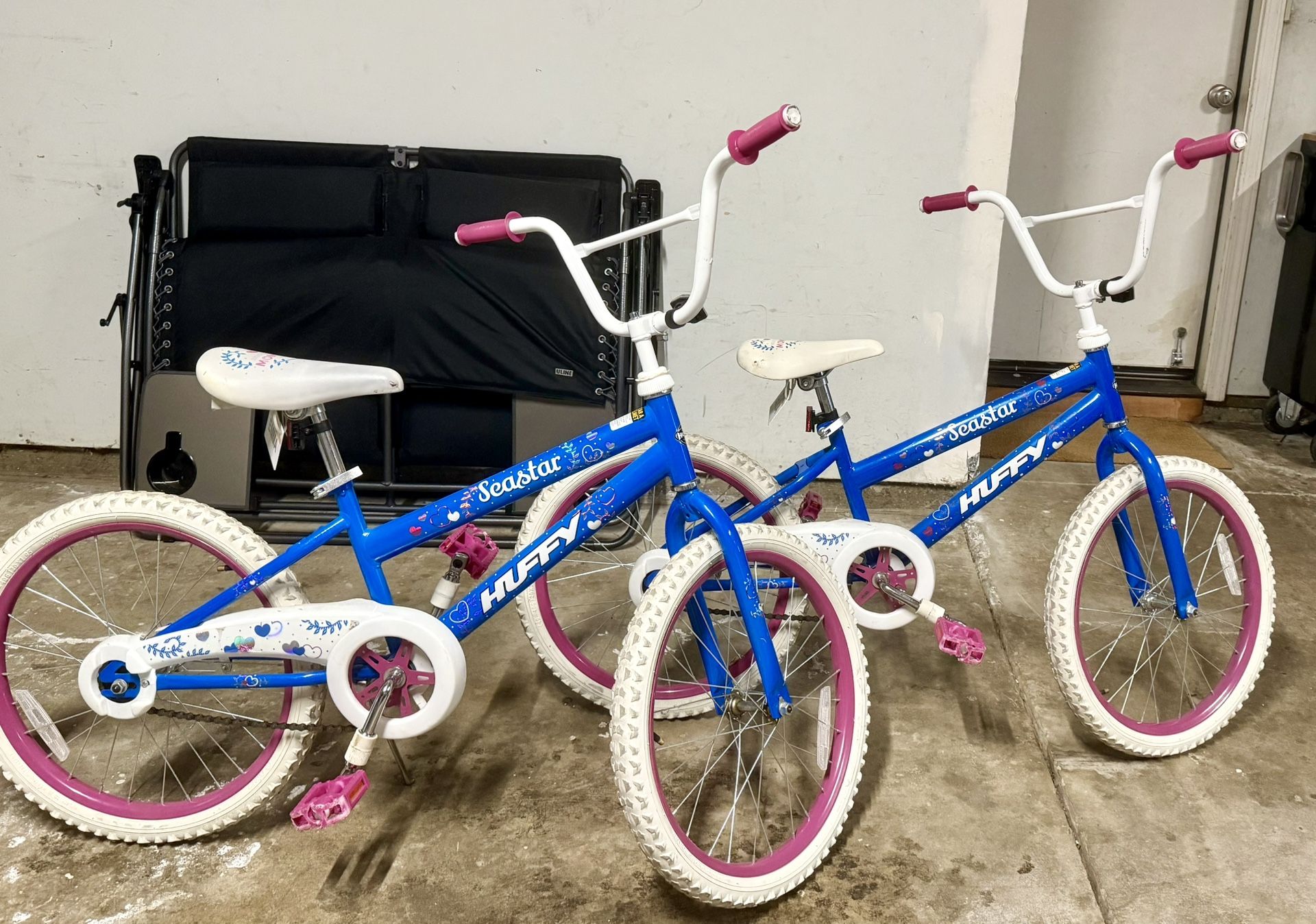 Two Girls 20” Bicycles Huffy Sea star Blue