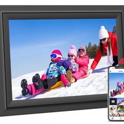 10.1 Inch WiFi Digital Photo Frame Electronic, IPS Touch Screen, 16GB, Tabletop&Wall-Mounted, Share Photos and Video with Uhale App