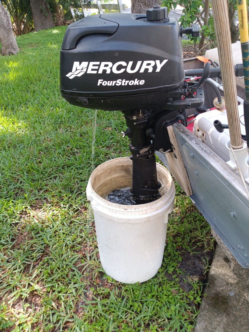 6 Hp Mercury 4 Stroke Short Shaft Runs Great