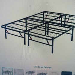 King Bed Frame Foldable, (2twins) 18 “ High
