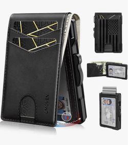 Slim Metal Wallet for Men – Minimalist RFID-Blocking Pop-Up Card Holder, New