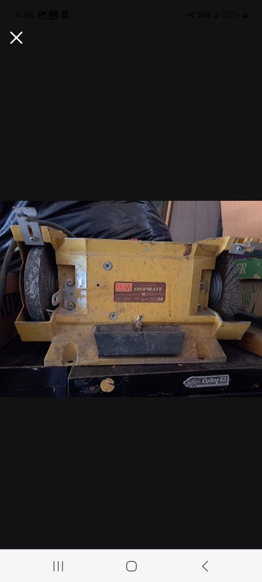 Vintage Shopmate Bench Grinder