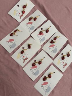 Strawberry earrings