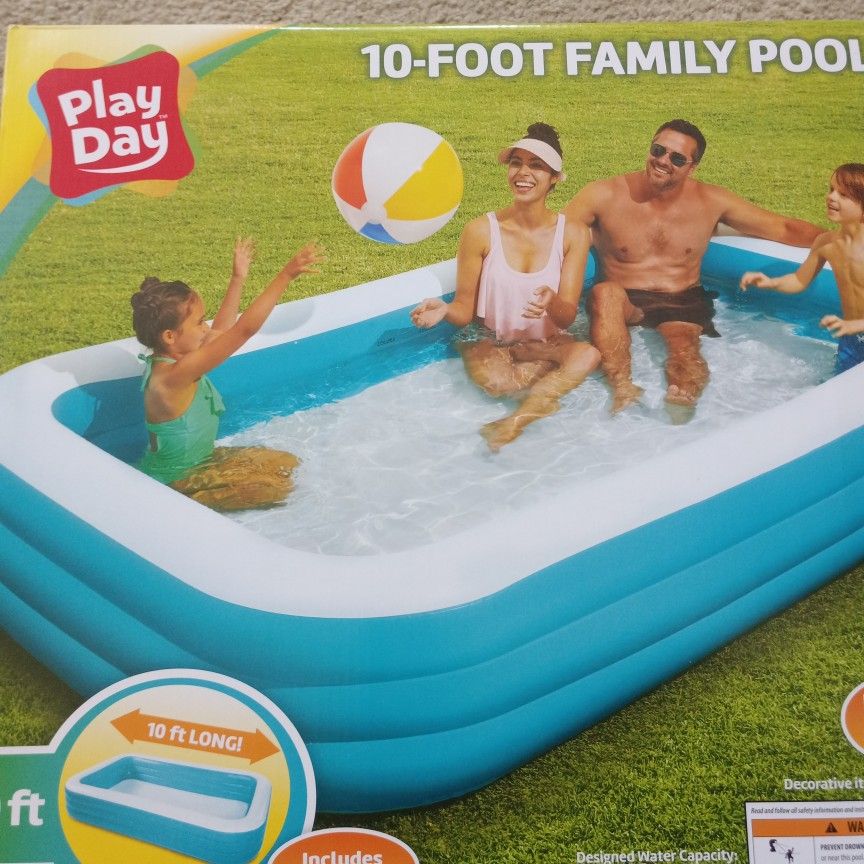 Brand New 10ft Inflatable Family Pool