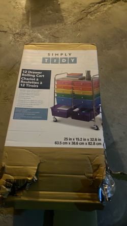12 drawer rolling cart