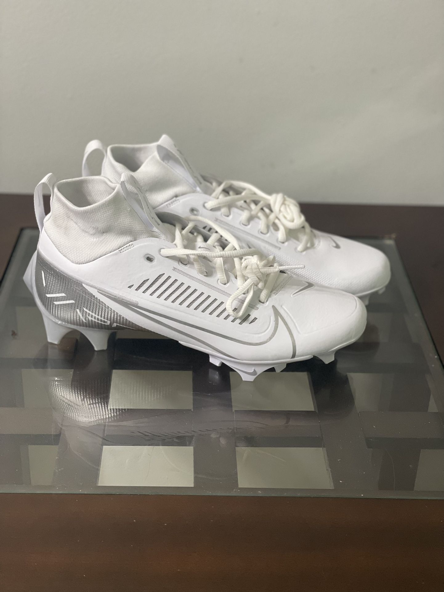 Size 11.5 Nike Vapor Edge Pro 360 2 White/Silver Football Cleats DA5456-102 NEW 51pMzwHh3sL.jpg_BO30,255,255,  main image 2