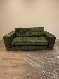 Mossy Cloud Convertible Sofa Bed, Green, Black, and Gray available