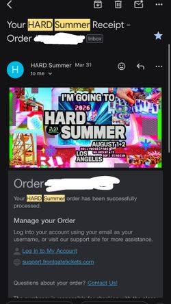 2 Hard Summer GA 2-Day Tickets