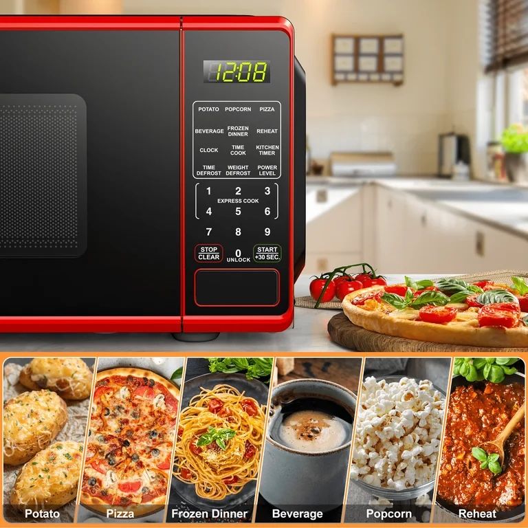 Red & Black Microwave